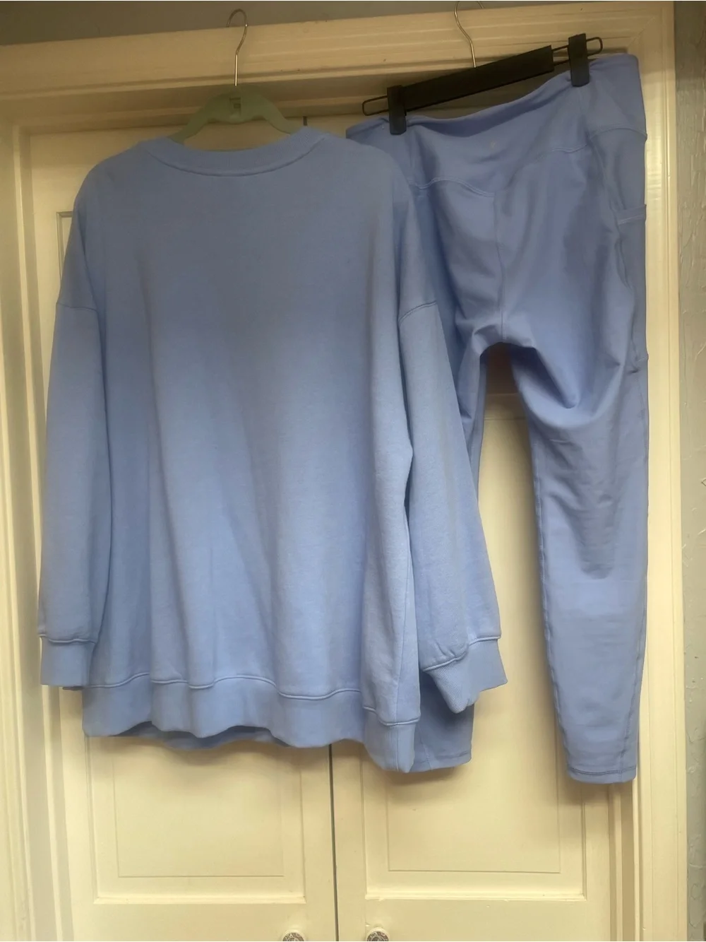 NWT Women’s Light Blue set - Soft Long sweatshirt & Leggings.  Old Navy